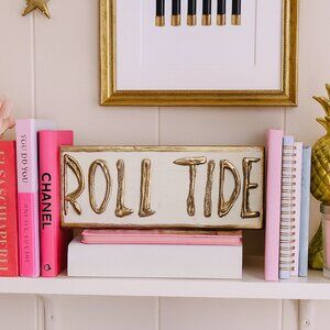 boutique hand painted ALABAMA "ROLL TIDE" block for dorm decor room